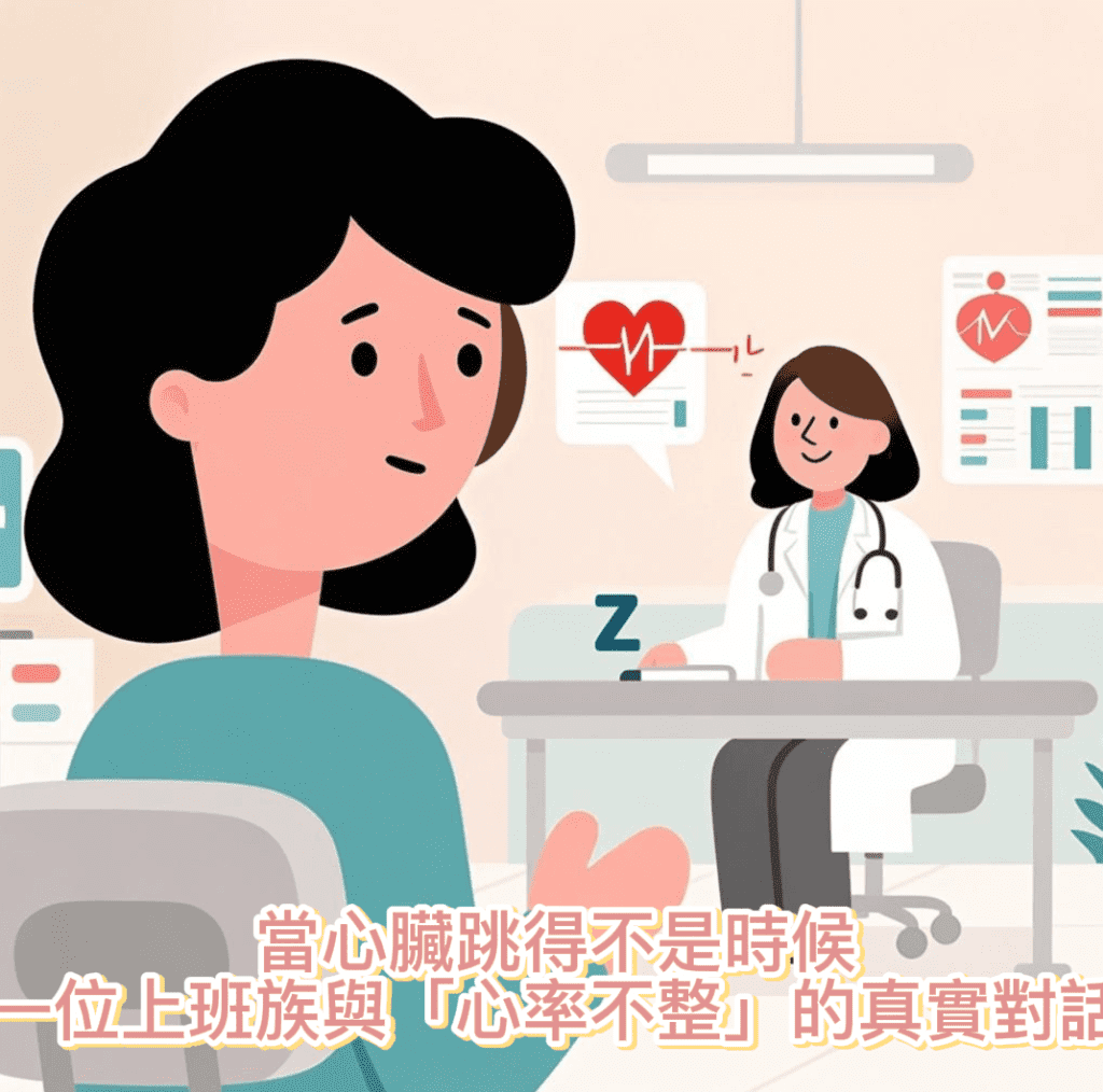 當心臟跳得不是時候，一位上班族與「心律不整」的真實對話