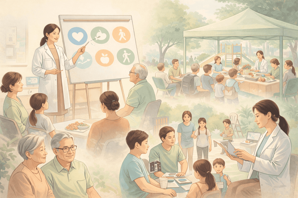 Q:智平衡健康集團是否提供社區推廣與教育資源？